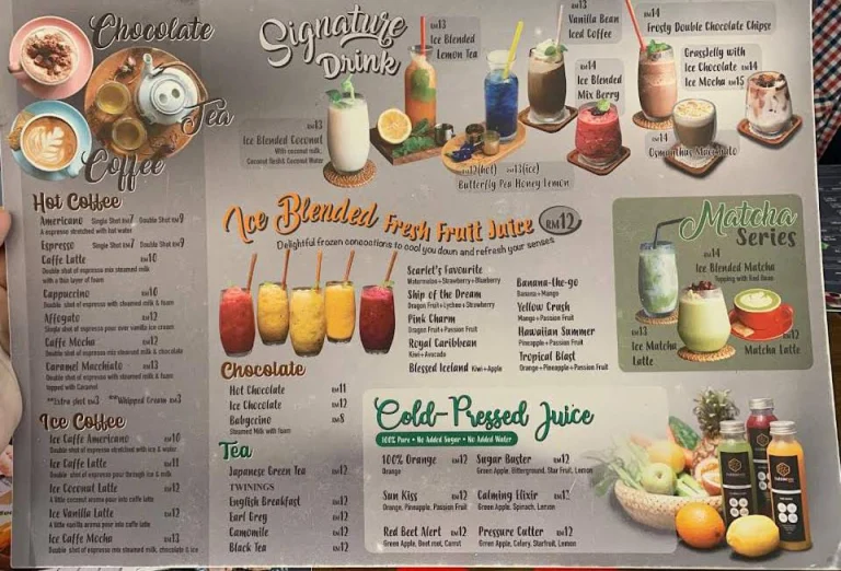 Harga Pixa Cafe Menu