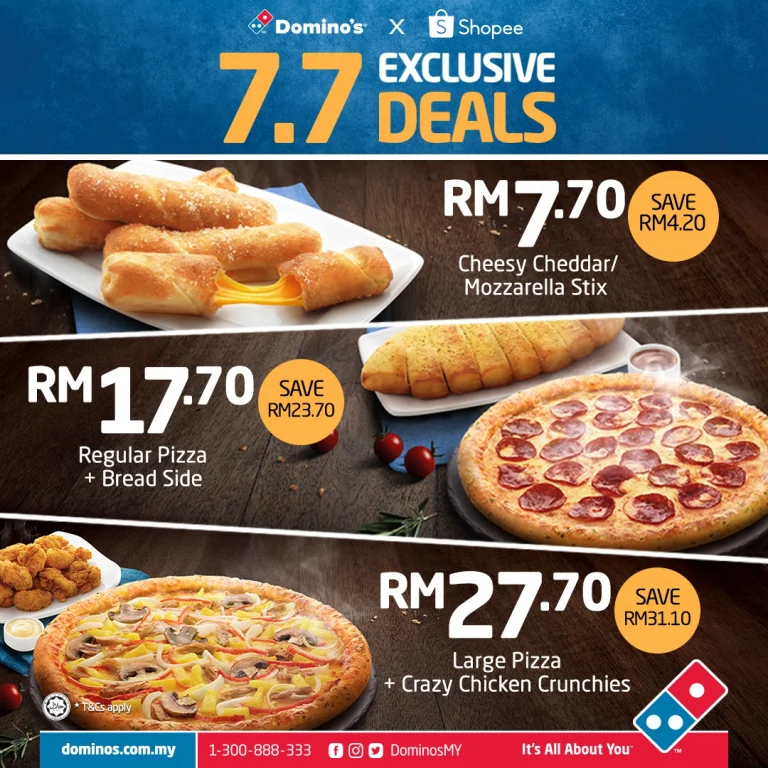 Harga Domino’s Pizza Menu