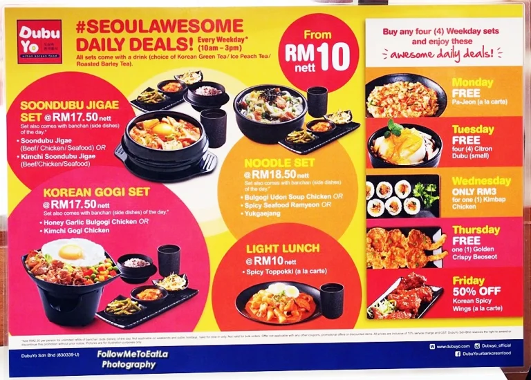 Harga Dubuyo Menu