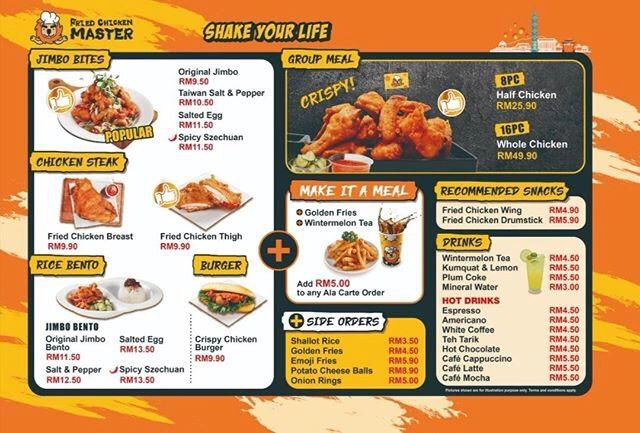 Harga Fried Chicken Master Menu