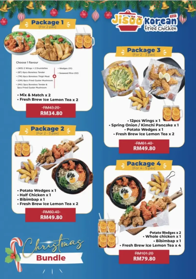 Harga Jisoo Korean Fried Chicken Menu