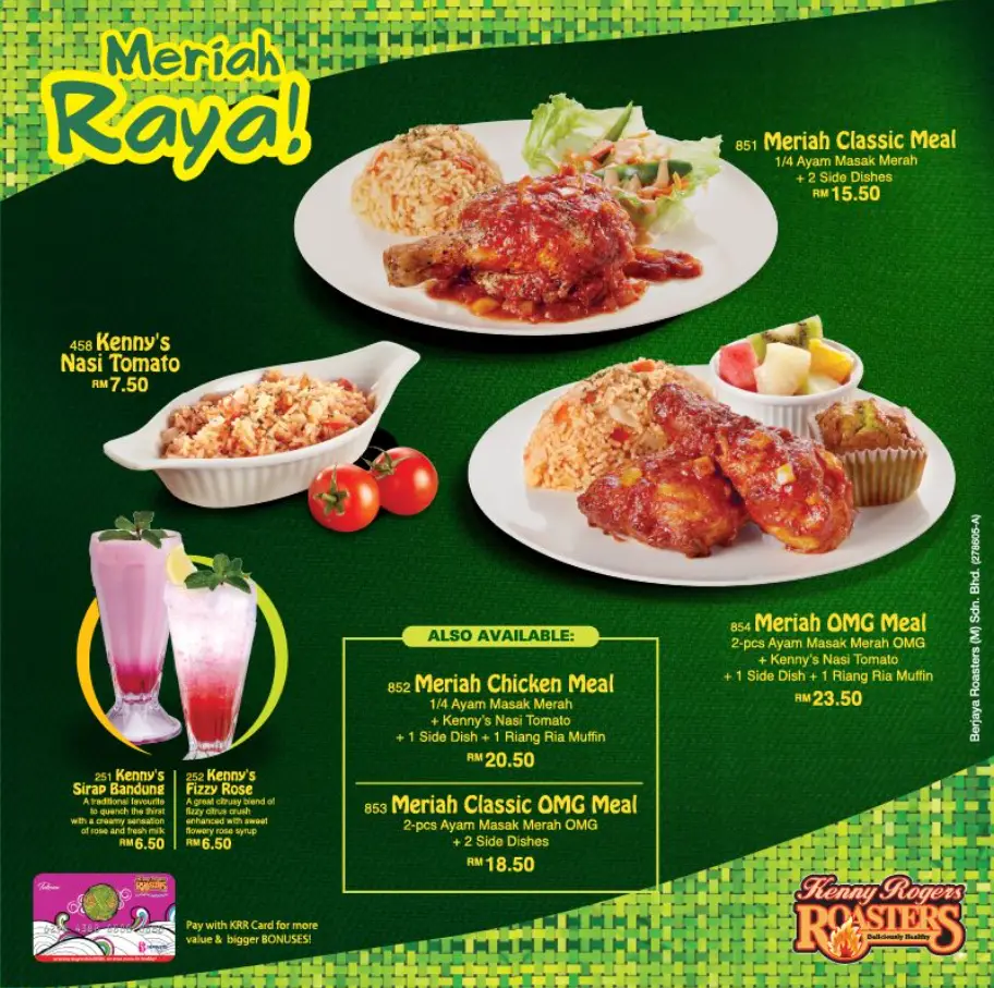 Harga Kenny Rogers Menu