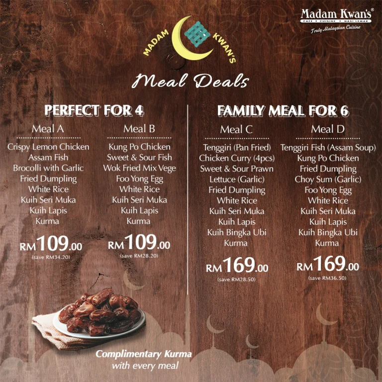 Harga Madam Kwan Menu