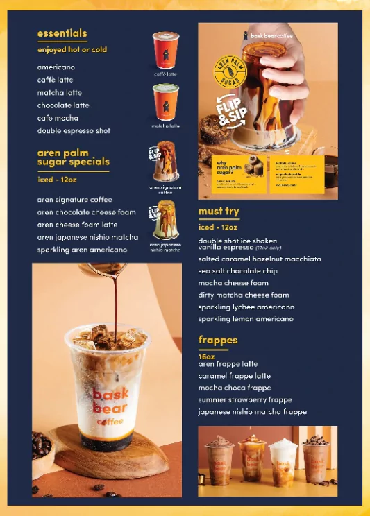 Harga Menu Frappe Kopi Bask Bear