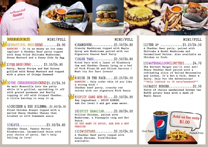 Harga Myburgerlab Menu