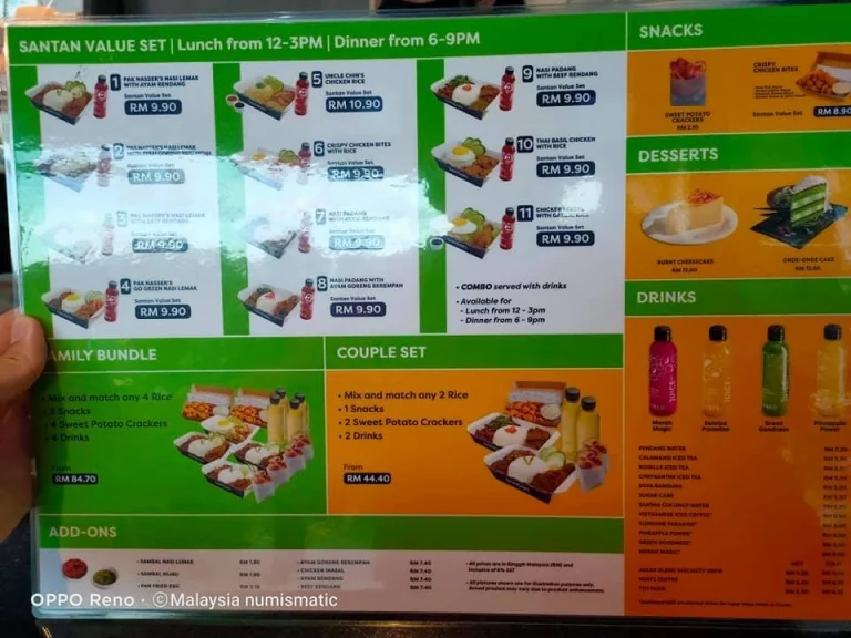 Harga Santan Menu