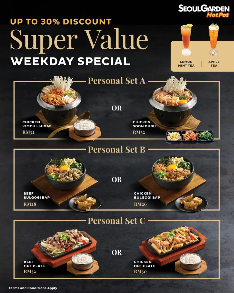 Harga Seoul Garden Menu