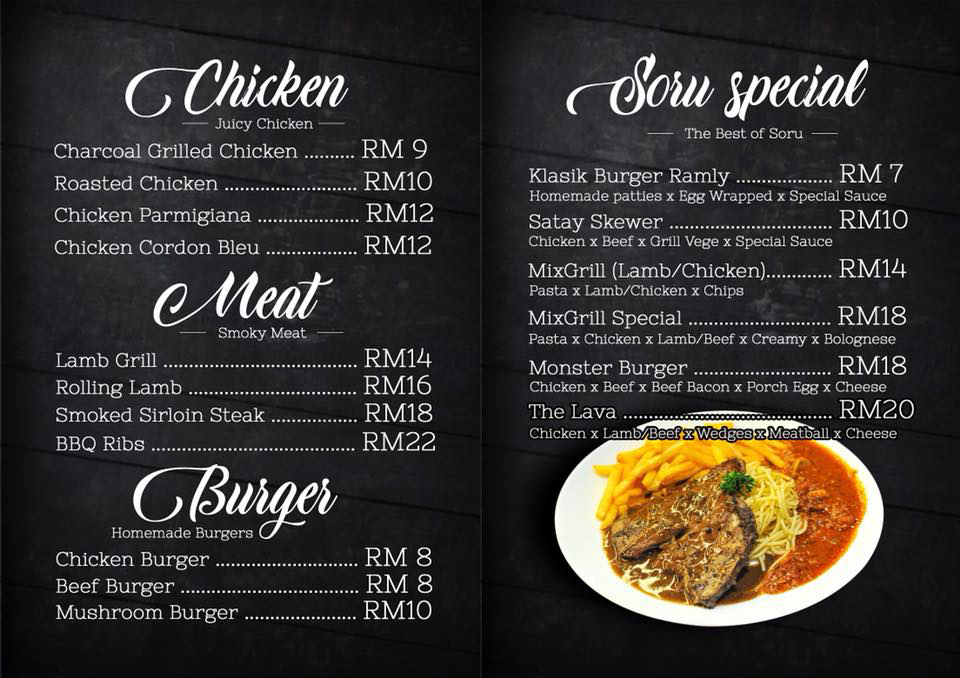 Harga Soru Station Menu