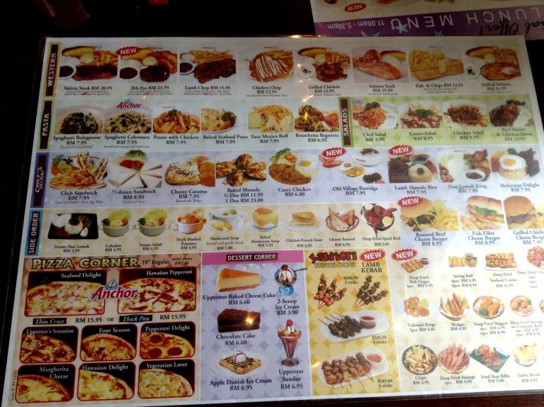 Harga Upperstar Menu