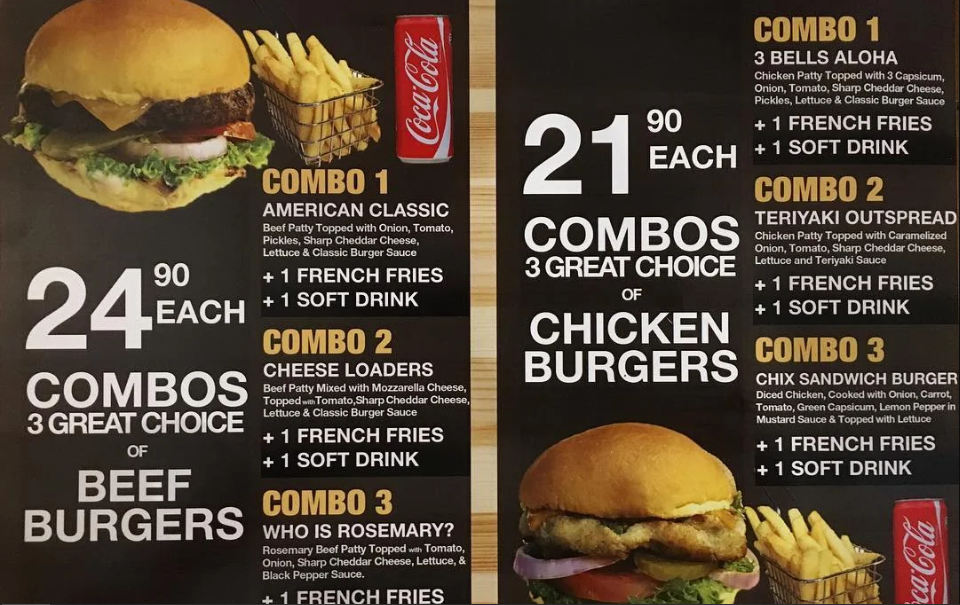 Harga Burger On 16 Menu