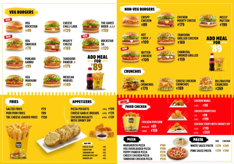 Harga The Brgr Menu