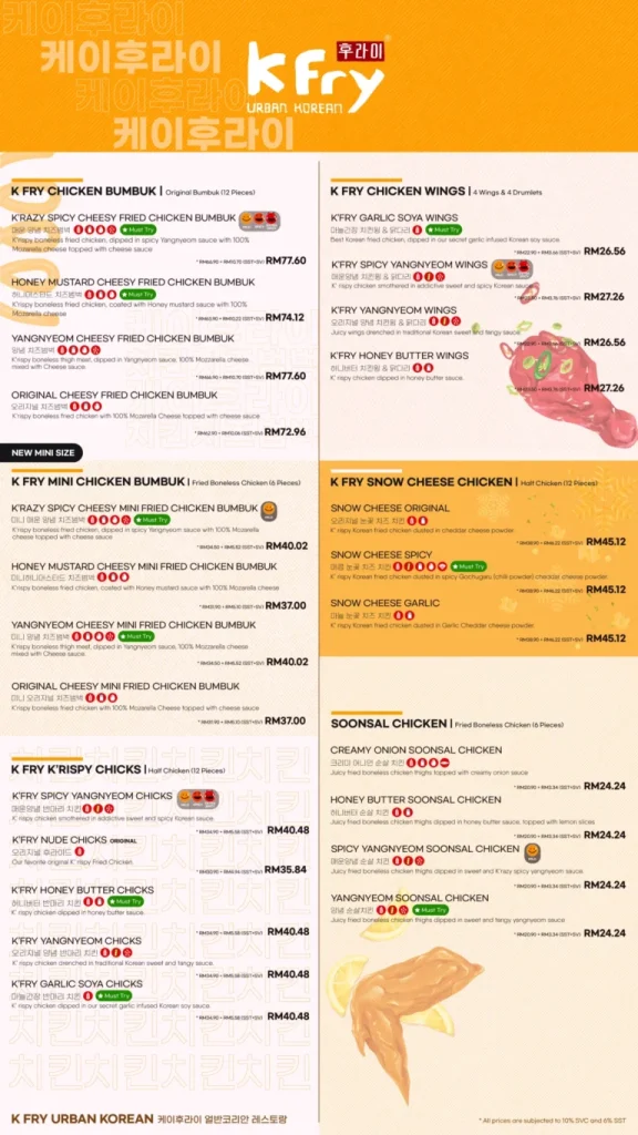 K FRY SIGNATURE BUNDLES MENU DENGAN HARGA