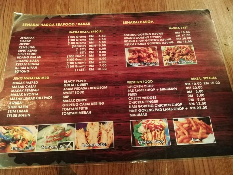 Harga Alissara Menu