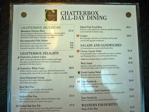 Harga Chatterbox Menu