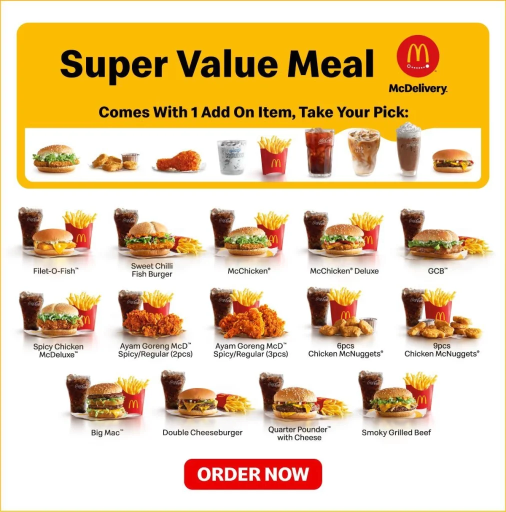 Harga McDonald's Menu